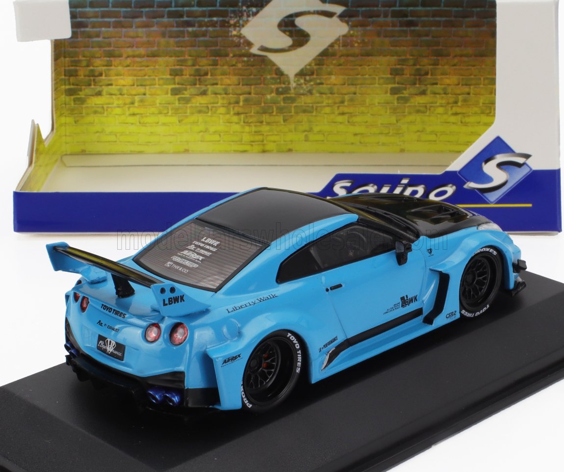 NISSAN - GT-R (R35) LB WORKS SILHOUETTE COUPE 2019 - AZUL NEGRO - Vroomi