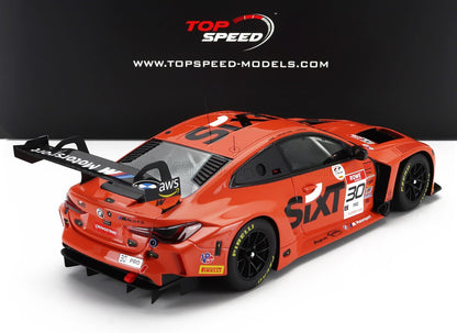 BMW - 4-SERIES M4 GT3 TEAM BMW WRT N 30 GANADOR 8h IGTC INDY 2023 SHELDON VAN DER LINDE - DRIES VANTHOOR - PHILIPPE ENG - NARANJA NEGRO