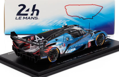 ALPINE - A424 V634 3.4L V6 TURBO TEAM ALPINE ENDURANCE N 36 24h LE MANS 2024 MICK SCHUMACHER - NICOLAS LAPIERRE - MATTHIEU VAXIVIERE - AZUL NEGRO BLANCO