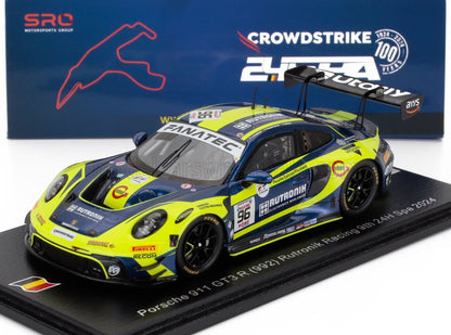 Porsche 911 GT3 R 992 Rutronik Racing model car from 24H Spa 2024, available on Vroomi