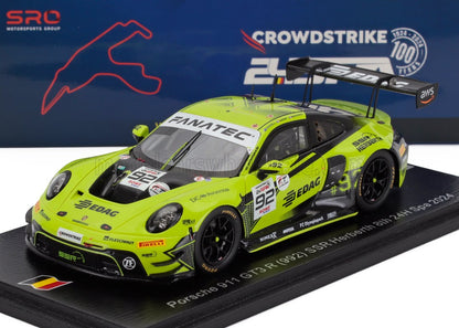Green Porsche 911 GT3 R race car model #992 by SSR Herberth, 24H Spa 2024, offered on Vroomi