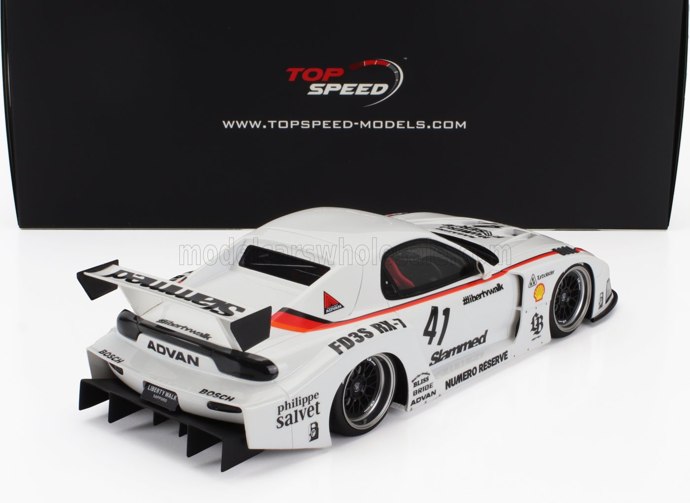 MAZDA - RX-7 (FD3S) LB WORKS SUPER SILHOUETTE N 41 RACING 2006 - WHITE - Vroomi