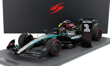 MERCEDES GP - F1 W15 EQ PERFORMANCE TEAM AMG PETRONAS MOTORSPORT N 44 WINNER BRITISH GP 2024 LEWIS HAMILTON - BLACK SILVER GREEN - Vroomi