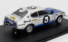 FORD ENGLAND - CAPRI 2600 (versión nocturna) N 3 RALLY EAST AFRICAN SAFARI 1970 RAUNO AALTONEN - PETER HUTH - GRIS MET AZUL