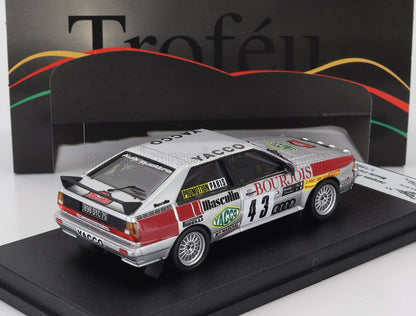 AUDI - QUATTRO (night version) N 43 RALLY MONTECARLO 1982 JACQUES PANCIATICI - DEMACHY - SILVER RED