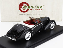 Esval Models : modelo de coche descapotable vintage Esval Models con interior rojo en expositor, disponible en Vroomi.