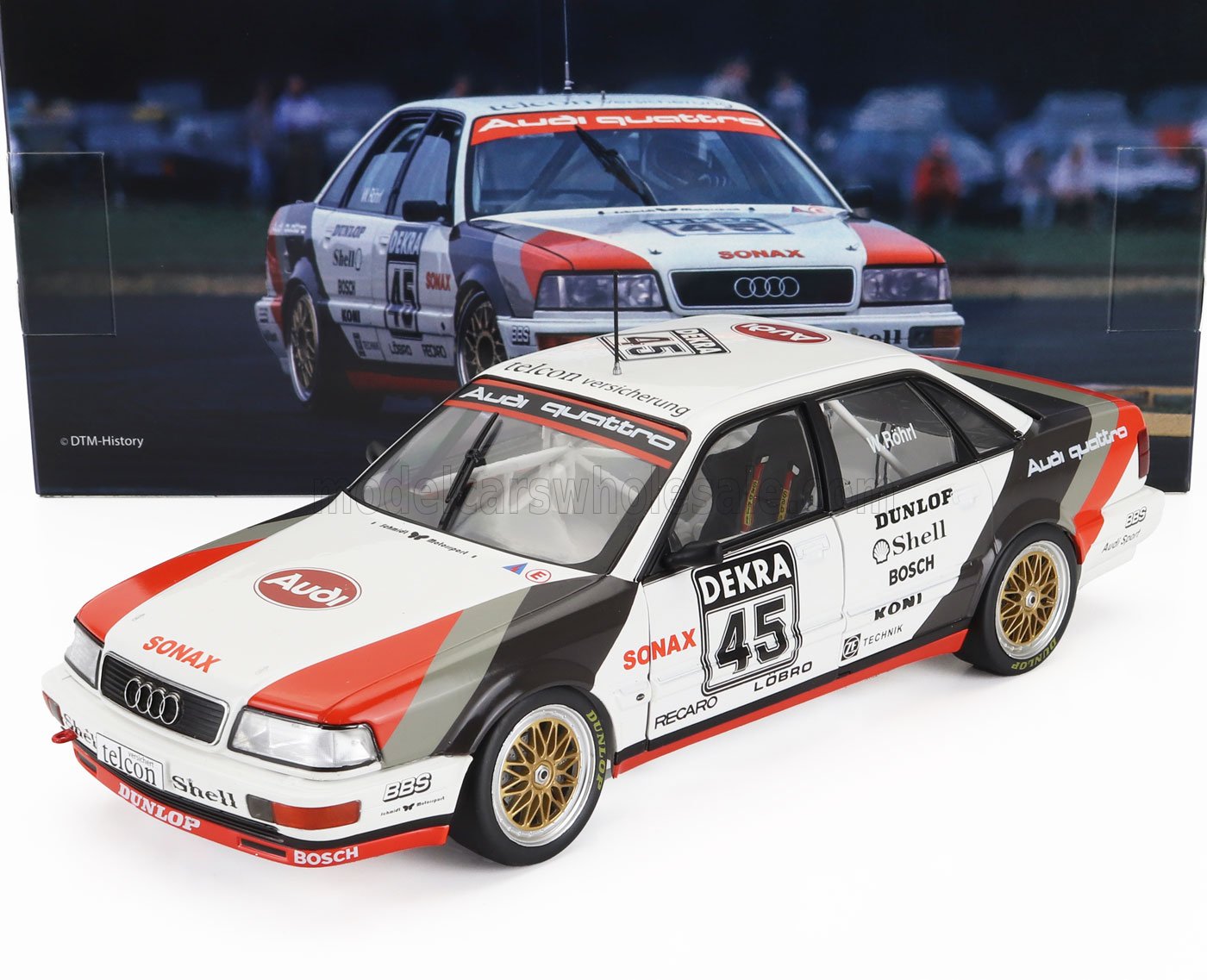 AUDI | QUATTRO V8 EQUIPO SCHMIDT MOTORSPORT TECHNIK N 45 DTM TEMPORADA 1990 WALTER ROHRL