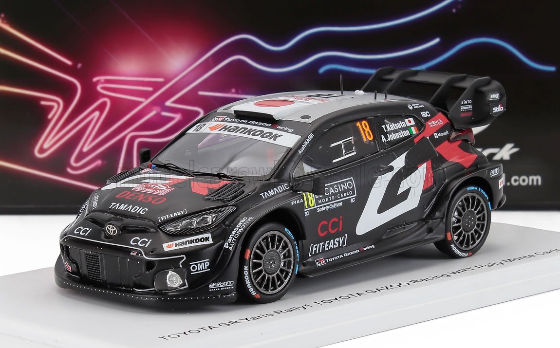 TOYOTA - YARIS GR RALLY1 HYBRID TEAM TOYOTA GAZOO RACING WRT N 18 RALLY MONTECARLO 2025 TAKAMOTO KATSUTA - AARON JOHNSTON - NEGRO