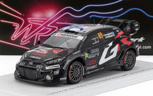 Toyota GR Yaris Rally negro con adhesivos de carreras y el número 69, disponible en Vroomi.