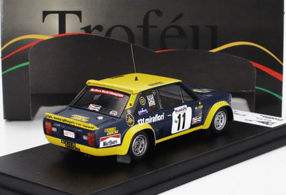 FIAT - 131 ABARTH OLIO FIAT N 11 2º RALLY HUNSRUCK 1977 DIDI - WILLY LUX - AZUL AMARILLO