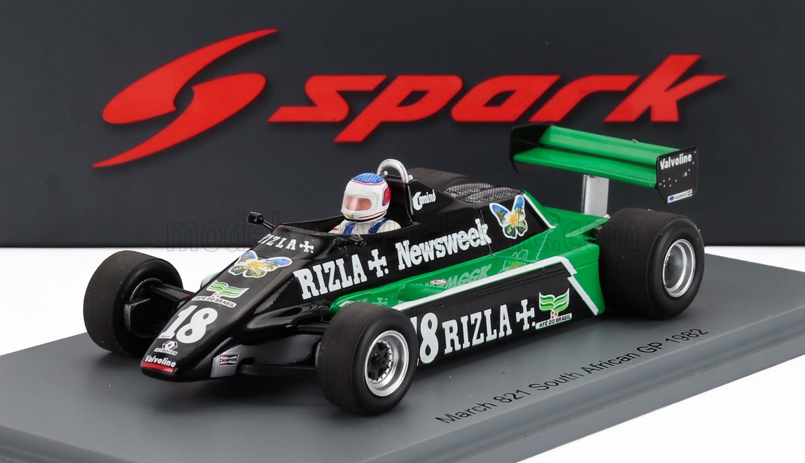 MARCH  F1  821 N 18 GP DE ÁFRICA 1982 RAÚL BOESEL - VERDE NEGRO, Vroomi, 