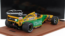 BENETTON - F1 B192 FORD N 19 GANADOR BELGIUM SPA GP (con figura de piloto) 1992 MICHAEL SCHUMACHER - AMARILLO VERDE