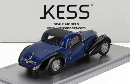 BUGATTI - 57C ATALANTE COUPE sn.57641 TOIT OUVRANT CLOSED ROOF 1938 - BLUE BLACK - Vroomi