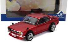 Modelo a escala de coche Nissan Skyline rojo disponible para coleccionistas en línea.