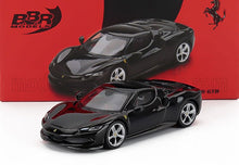 Coche a escala 1/18 Ferrari SF90 Stradale negro fundido a presión, edición de coleccionista, ya disponible.