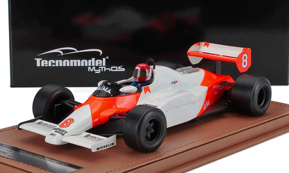 1:18 scale McLaren MP4/6 1991 Monaco GP model car by Tecnomodel, shown with driver figure, now offered on Vroomi