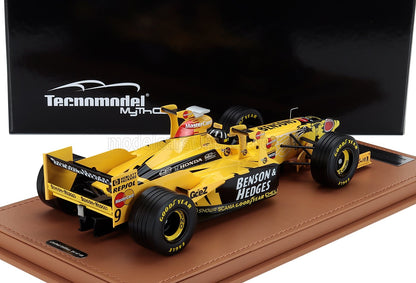 JORDAN - F1  198 HONDA MF-301 HC N 9 WITH TOWER WINGS IMOLA GP (with pilot figure) 1998 DAMON HILL - YELLOW BLACK