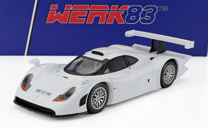 1/18 scale model sports car with large rear wing, white livery, now offered at Vroomi