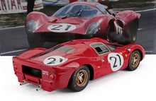 FERRARI - 330P4 BERLINETTA 4.0L V12 TEAM SPA FERRARI SEFAC N 21 2ª 24h LE MANS 1967 LUDOVICO SCARFIOTTI - MIKE PARKES - ROJO