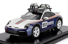 PORSCHE - 911 992 N 953 RALLY DAKAR ROUGHROADS CON PACK ACCESORIOS TECHO 2023 - CON VETRINA - CON VITRINA - BLANCO AZUL