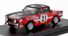 FIAT - 124 SPORT SPIDER 1600 (versión nocturna) N 21 RALLY TAP 1973 GIOVANNI SALVI - LUIGI VALLE - NEGRO ROJO
