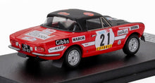 FIAT - 124 SPORT SPIDER 1600 (versión nocturna) N 21 RALLY TAP 1973 GIOVANNI SALVI - LUIGI VALLE - NEGRO ROJO