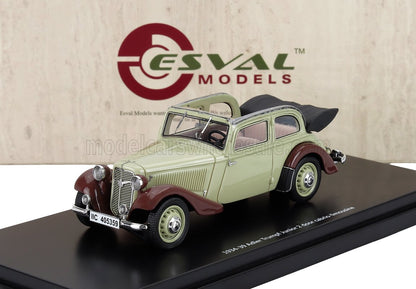 Coche a escala 1:18 del modelo Adler Trumpf Junior de 1934-39, fabricado en metal fundido, ya disponible para coleccionistas en Vroomi.