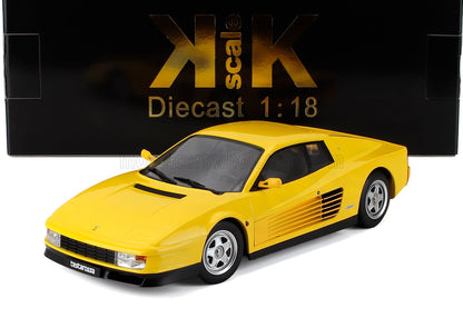 Coche a escala 1:18 de Ferrari Testarossa fabricado en metal fundido, ya disponible en Vroomi.