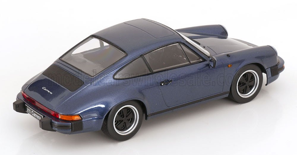 Blue Porsche 911 Carrera scale model car, die-cast replica available now at Vroomi