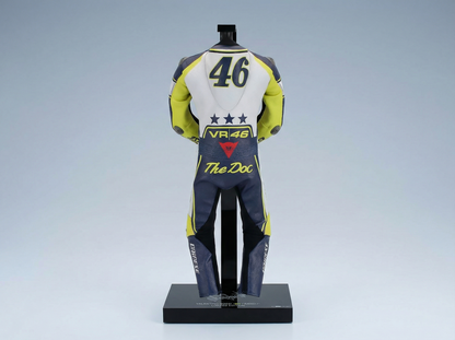 SCALE MODEL OF A RACING SUIT - TUTA - VALENTINO ROSSI RANCH TAVULLIA - BACK VIEW