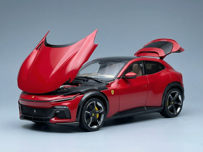 FERRARI - PUROSANGUE 2022 - WITH SHOWCASE - NUMBERED ONE BY ONE - ROSSO CORSA 322-CREAM INTERIOR