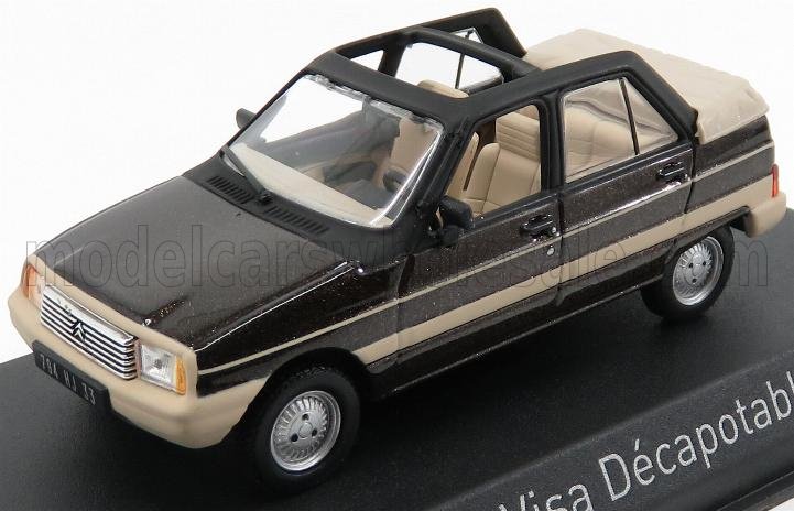 Modèle réduit Citroën Visa Décapotable noir et beige avec toit ouvrant disponible sur Vroomi