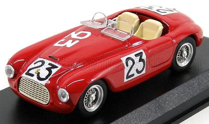 FERRARI - 166MM 2.0L V12 SPIDER TEAM J.A.PLISSON N 23 24h LE MANS 1949 J.LUCAS - P.L.DREYFUS FERRET - RED