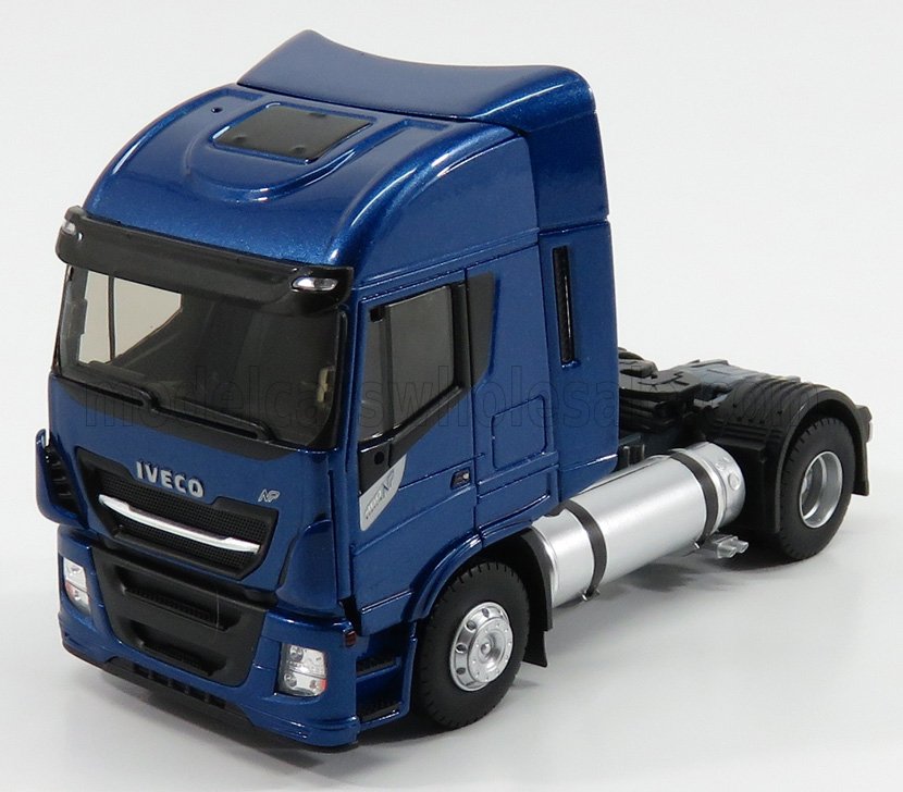 IVECO FIAT - STRALIS 460NP TRACTOR TRUCK 2-ASSI 2015 - MODÈLE EXCLUSIF - BLEU MÉTALLISÉ - Vroomi