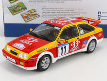 FORD ENGLAND - SIERRA RS COSWORTH N 11 RALLY TOUR DE CORSE 1987 D.AURIOL - B.OCCELLI - RED YELLOW - Vroomi