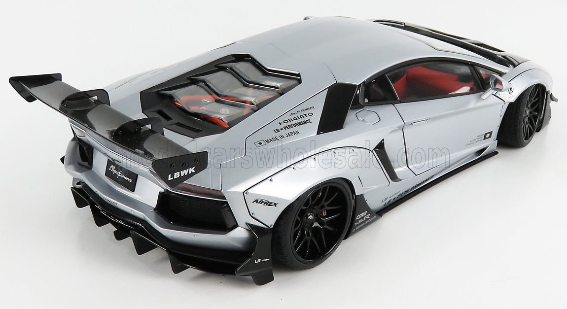 LAMBORGHINI - AVENTADOR LIBERTY WALK LB-WORKS 2017 - MATT SILVER MET