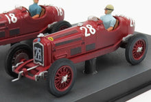 ALFA ROMEO - F1  2X P3 SCUDERIA FERRARI N 18 VAINQUEUR DU GP DE TRIPOLI 1934 VARZI + P3 N 28 2e DU GP DE TRIPOLI 1934 MOLL - ROUGE