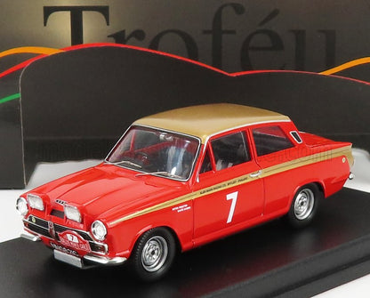 FORD ENGLAND  LOTUS CORTINA N 7 RALLYE DE MONTECARLO 1966 P.R.PROCTER - D.MABBS - OR ROUGE