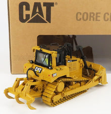 Bulldozer à chenilles CAT D6R XL jaune avec ripper, disponible sur Vroomi
