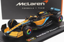 McLAREN | F1 MCL36 TEAM MCLAREN N 3 AUSTRALIAN GP 2022 DANIEL RICCIARDO - AVEC CASQUE ET VITRINE PLASTIQUE