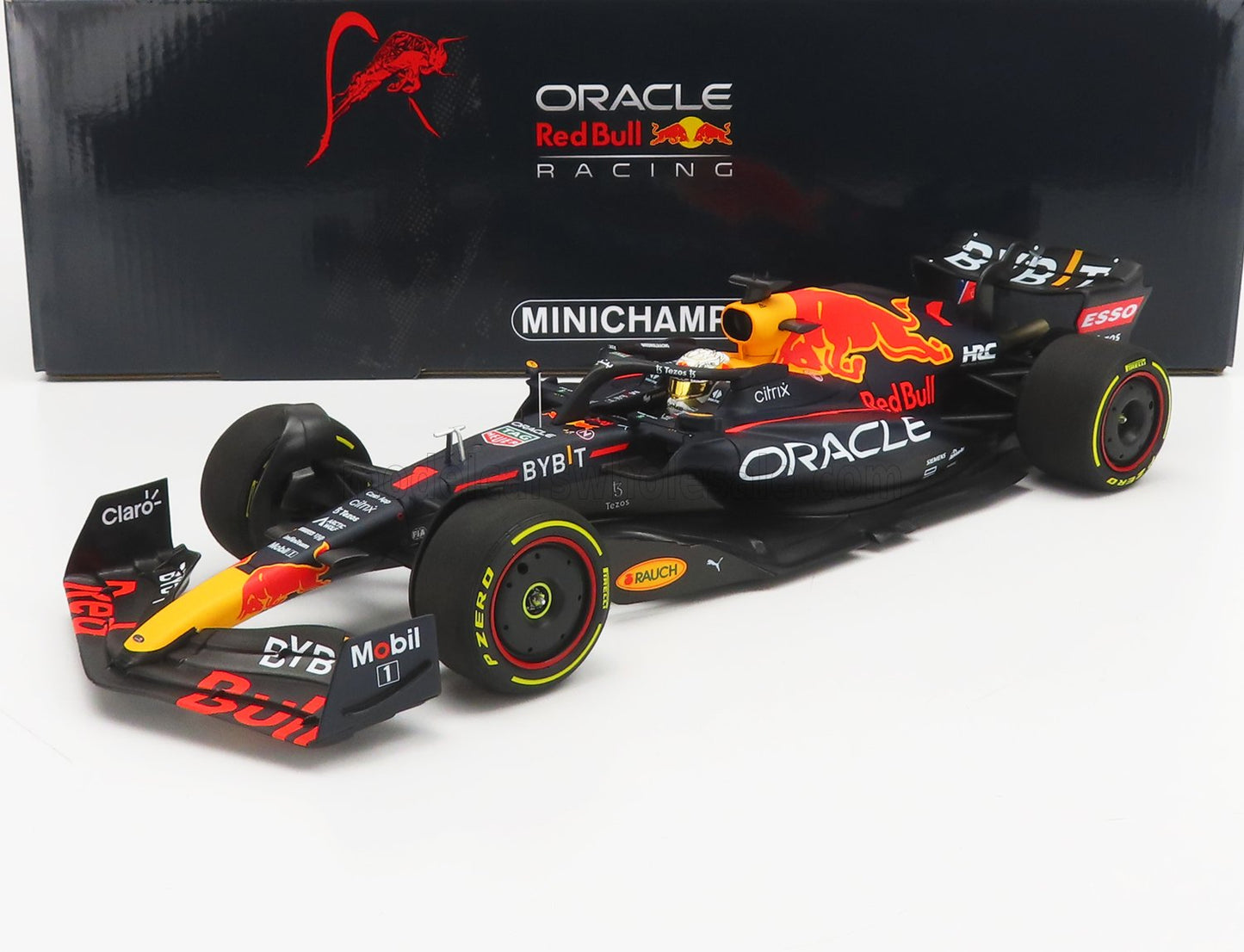RED BULL - F1 RB18 TEAM ORACLE RED BULL RACING N 1 WORLD CHAMPION SEASON 2022 MAX VERSTAPPEN - MATT BLUE YELLOW RED
