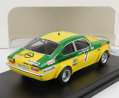 OPEL - KADETT GT/E (version de nuit) N 7 WINNER RALLY HESSEN 1976 W.SMOLEJ - C.GEISTDORFER - YELLOW GREEN