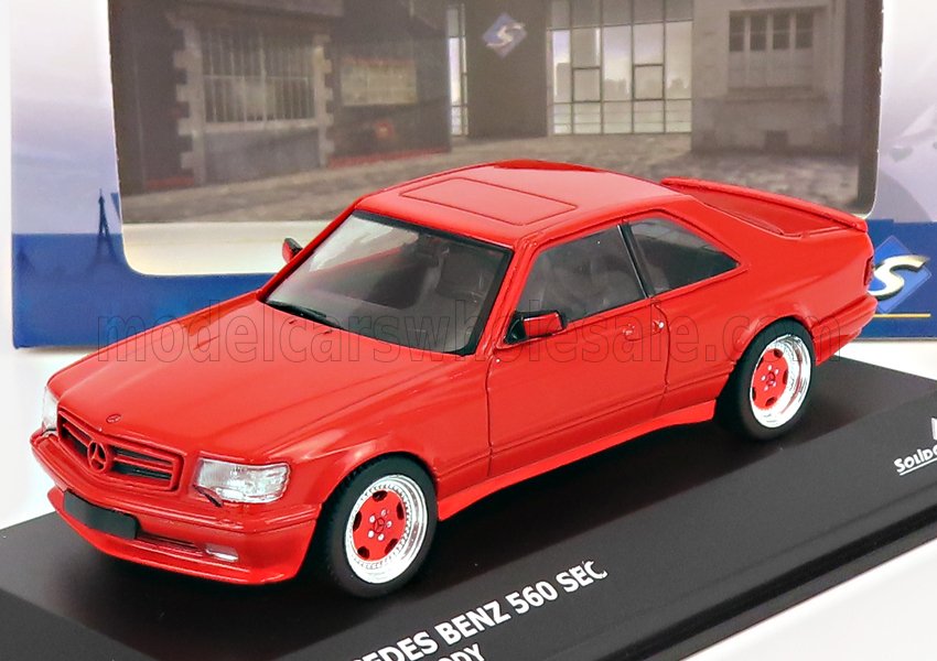 MERCEDES BENZ - CLASSE S 560SEC AMG (C126) CARROSSERIE LARGE 1990 - ROUGE - Vroomi