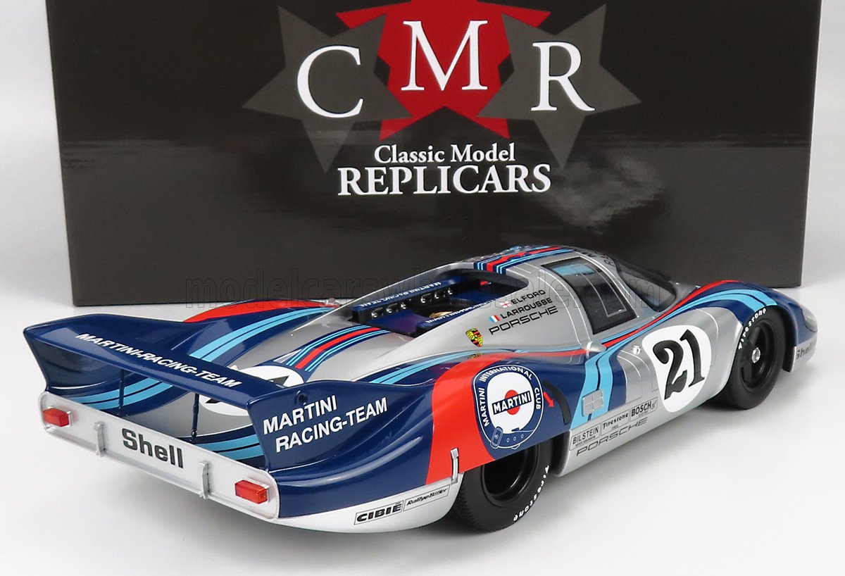Réplique miniature classique de la Porsche 917 de l'écurie Martini Racing disponible sur Vroomi