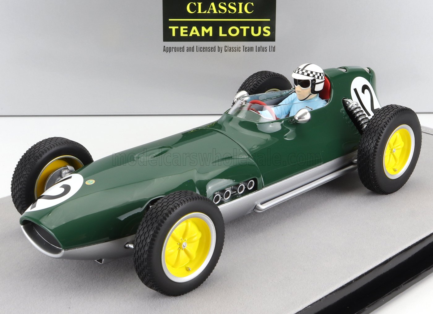 LOTUS | F1 16 N 12 DUTCH GP (avec figurine pilote) 1959 INNES IRELAND | BRITISH RACING GREEN SILVER