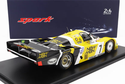 PORSCHE | 956L TURBO TEAM NEWMAN JOEST RACING N 7 WINNER 24h LE MANS 1984 K.LUDWIG - H.PESCAROLO - S.JOHANSSON - CON VETRINA - WITH SHOWCASE