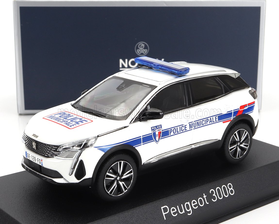 PEUGEOT - 3008 POLICE MUNICIPALE 2023 - BLANC BLEU