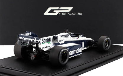 BRABHAM - F1 BT53 PARMALAT N 1 2ème GP D'AUTRICHE 1984 NELSON PIQUET - BLANC BLEU