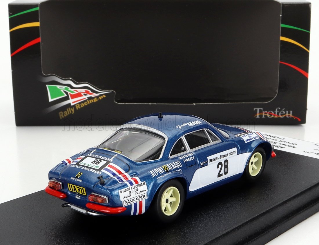 RENAULT - A110 ALPINE N 28 RALLYE CIRCUIT D'IRLANDE 1977 A.BOYD - F.MAIN - BLEU BLANC