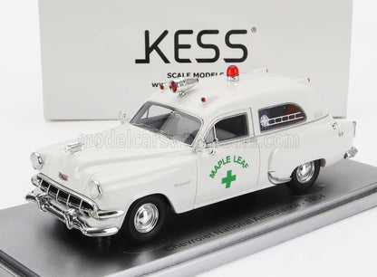 CHEVROLET - NATIONAL AMBULANCE MAPLE LEAF 1954 - WHITE - Vroomi